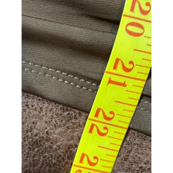 Just Polly NY Ruched Cut-Out Top 3X Chocolate Brown Long Sleeve - Picture 5 of 6